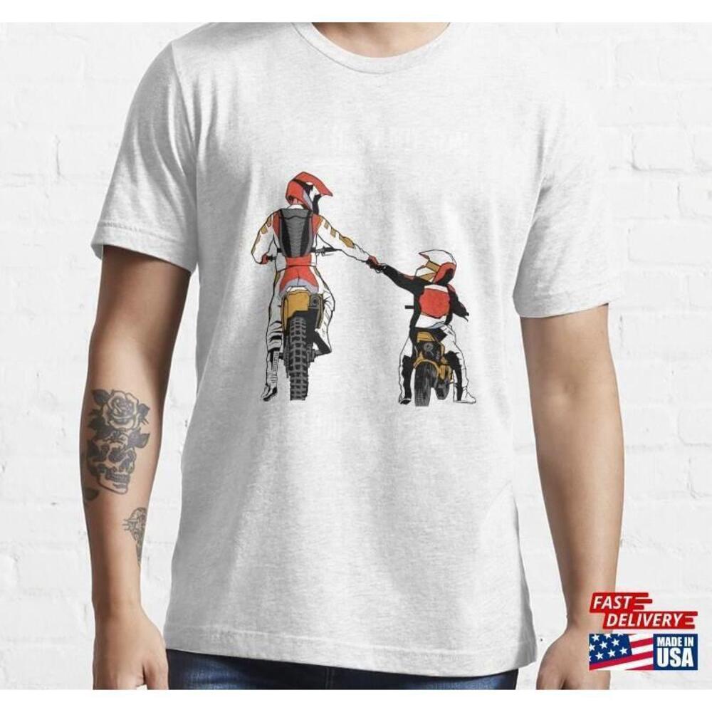 Father And Son Motorcycle Buddies Essential Tshirt Unisex